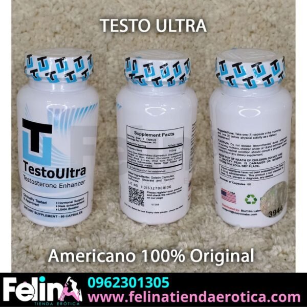 TestoUltra Pastillas Potenciador - Felina Sex Shop Tienda Erotica Ecuador