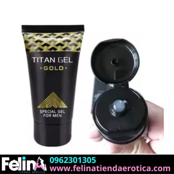 Titan Gel rojo y Gold - Felina Sex Shop Tienda Erotica Ecuador