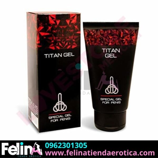 Titan Gel rojo y Gold - Felina Sex Shop Tienda Erotica Ecuador