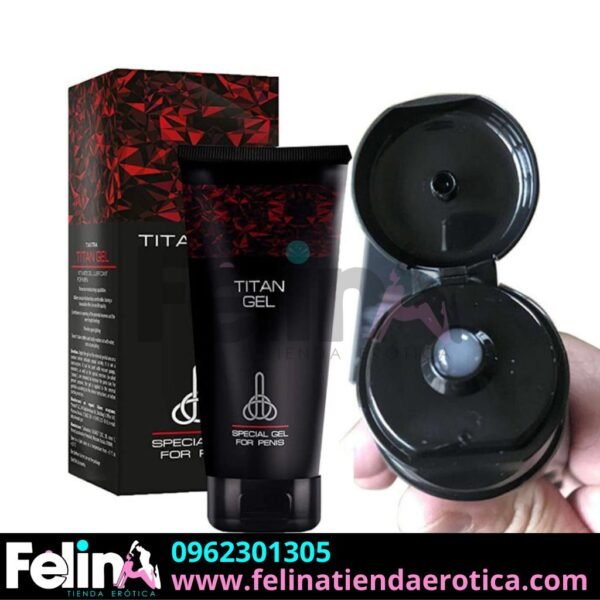 Titan Gel rojo y Gold - Felina Sex Shop Tienda Erotica Ecuador