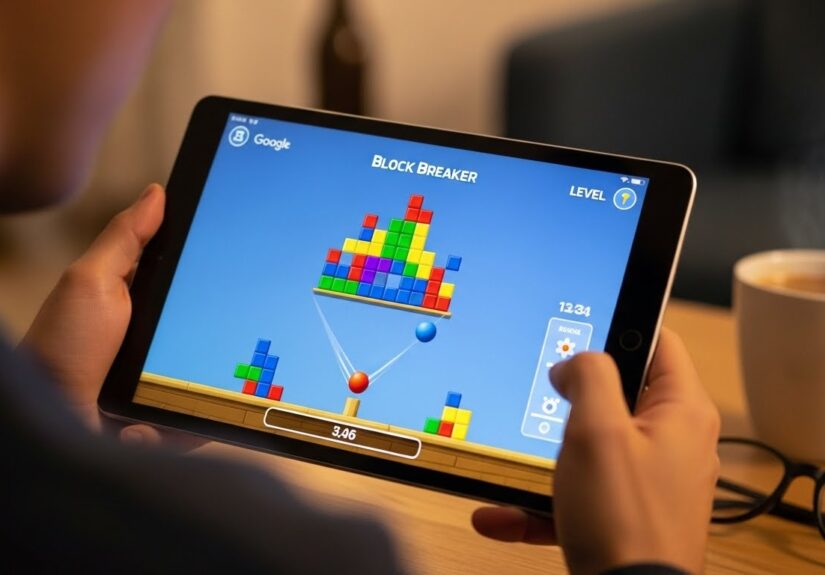 Google Block Breaker